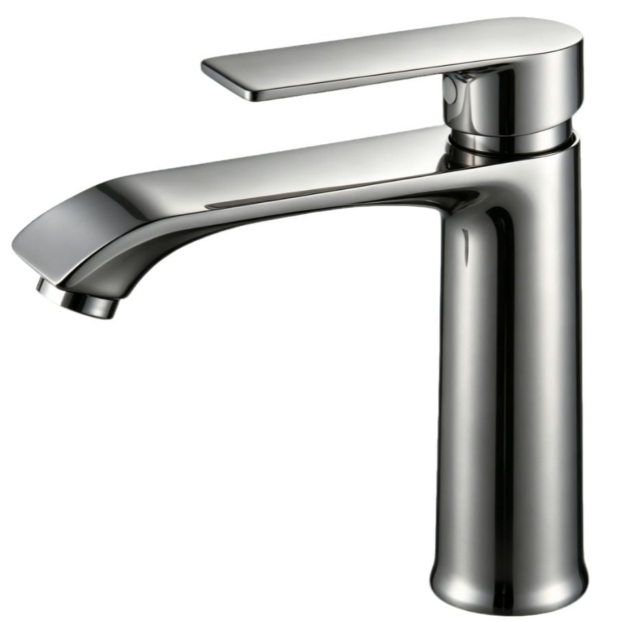 Matte Black Curved Spout Tall Vessel Basin Mixer Faucet