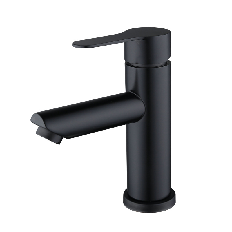 Brushed Stainless Steel Single Lever Basin Mixer Faucet