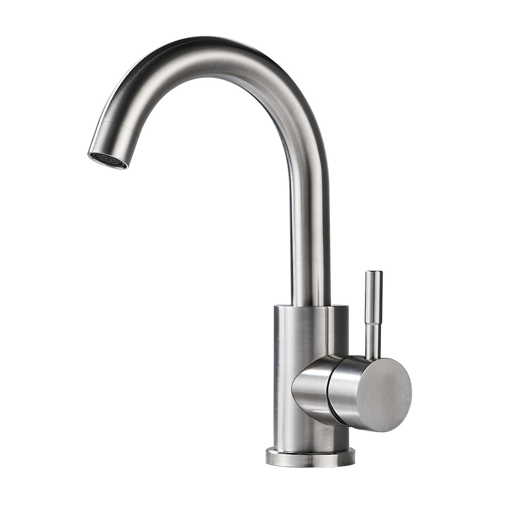 Brushed Gold Single Lever Kitchen Mixer Faucet