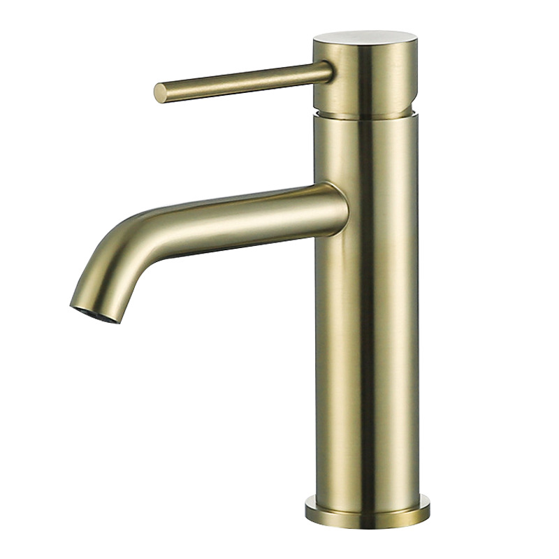 Rose Gold Tall Single Lever Vessel Basin Mixer Faucet