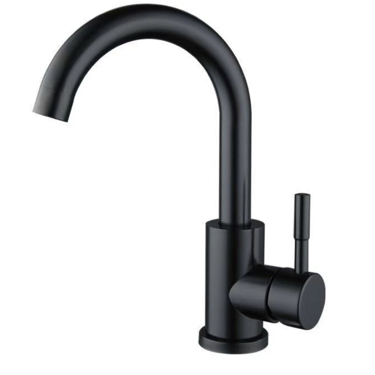 Brushed Gold Single Lever Basin Mixer Faucet, Solid Brass