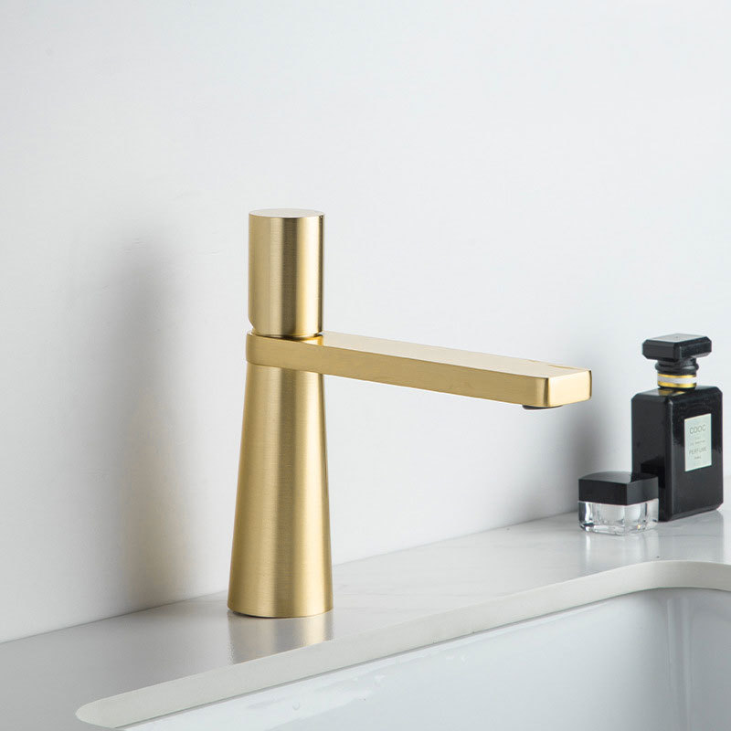 Gun Gray Single Lever Basin Faucet, Modern Wide Spout Bathroom Vanity Sink Tap