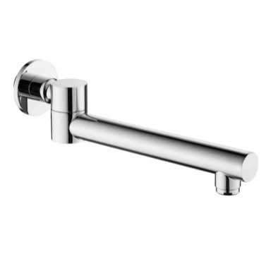 Brushed Gold Wall Mounted Square Bath Spout, Concealed Tub Water Outlet Tap