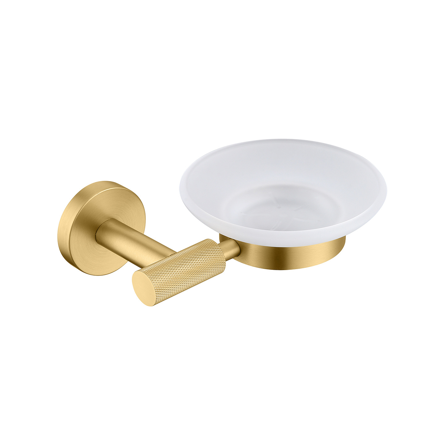 Brushed Gold Knurled Bathroom Hardware Set, 9-Piece Luxury Bath Accessories Kit
