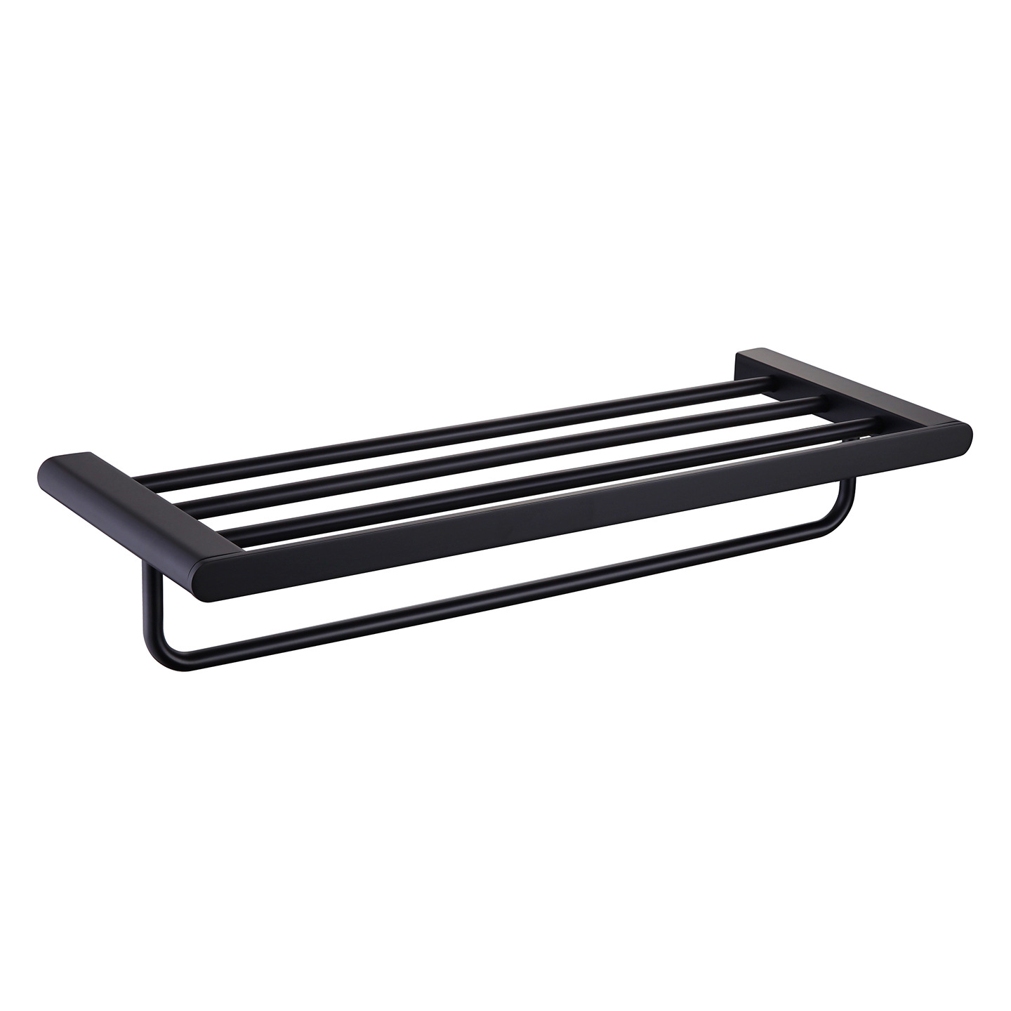 Matte Black 8-Piece Bathroom Hardware Set, Wall Mount Modern Bath Accessories Kit