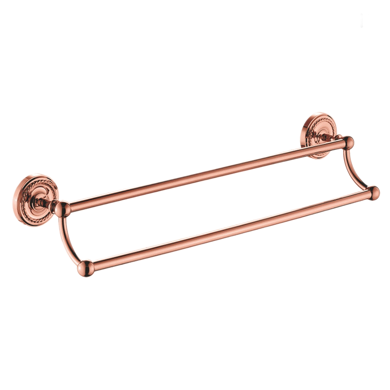 Rose Gold 6-Piece Vintage Bathroom Hardware Set, Wall Mount Luxury Bath Accessories Kit