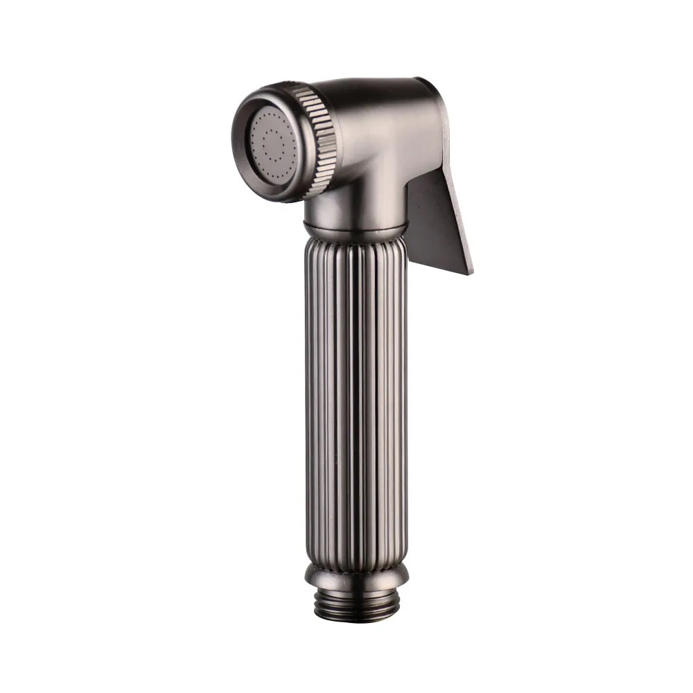 Vintage Ridged Bidet Sprayer Head, Multi Finish Handheld Toilet Spray Gun Replacement Head