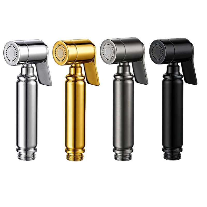 Classic Cylindrical Bidet Sprayer Head, Multi Finish Handheld Toilet Spray Gun Replacement Head