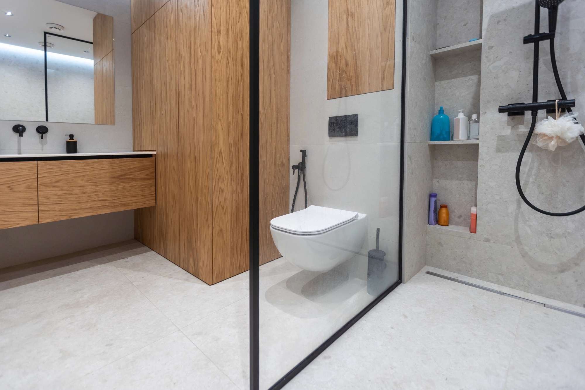 Modern Minimalist Villa Bathroom Renovation Project, Middle East